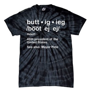 Pete Buttigieg Pronunciation Definition Tie-Dye T-Shirt