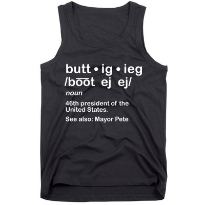 Pete Buttigieg Pronunciation Definition Tank Top