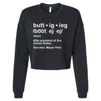 Pete Buttigieg Pronunciation Definition Cropped Pullover Crew