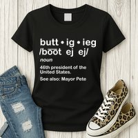 Pete Buttigieg Pronunciation Definition Womens T-Shirt