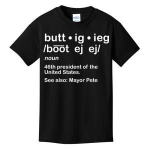 Pete Buttigieg Pronunciation Definition Kids T-Shirt