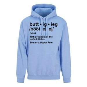 Pete Buttigieg Pronunciation Definition Unisex Surf Hoodie