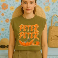 Peter Peter Pumpkin Eater Garment-Dyed Women's Muscle Tee