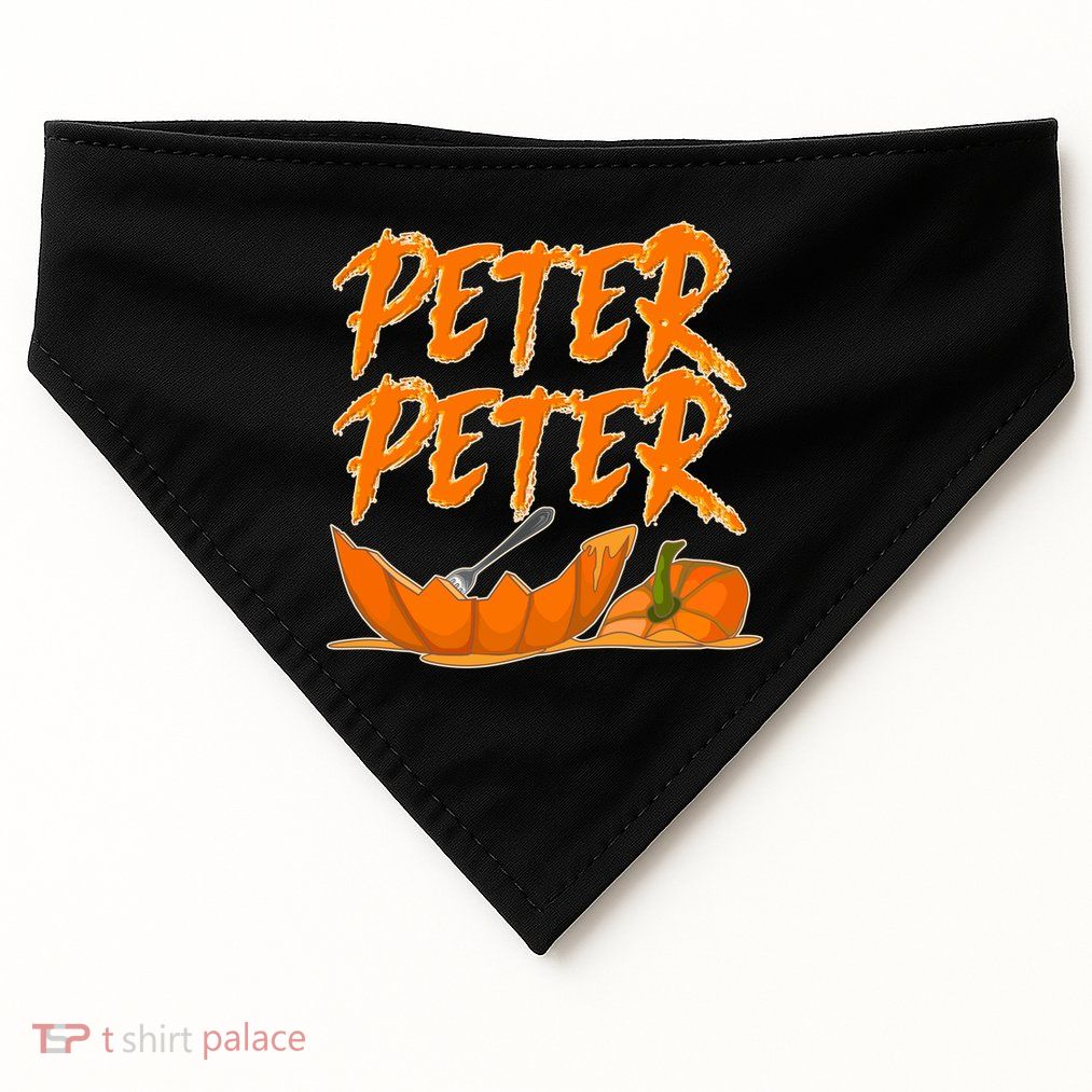 Peter Peter Pumpkin Eater- Pumpkin Face USA-Made Doggie Bandana