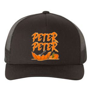 Peter Peter Pumpkin Eater- Pumpkin Face Yupoong Adult 5-Panel Trucker Hat