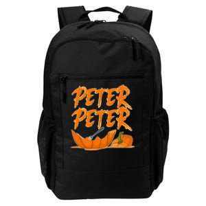 Peter Peter Pumpkin Eater- Pumpkin Face Daily Commute Backpack