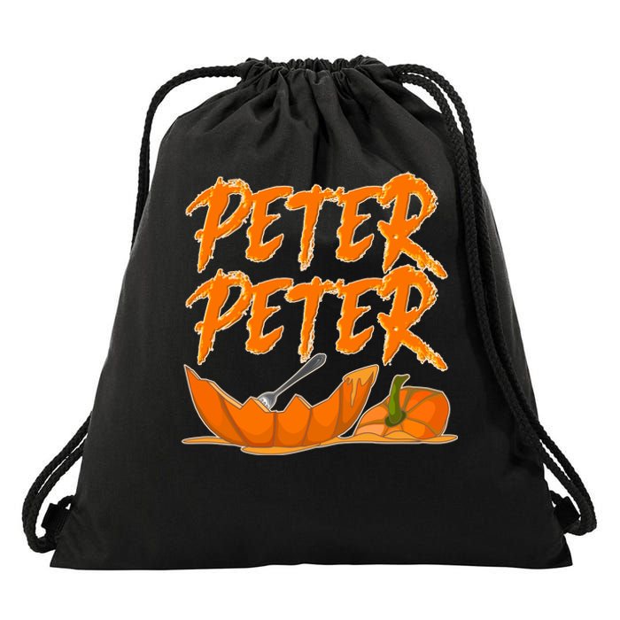 Peter Peter Pumpkin Eater- Pumpkin Face Drawstring Bag