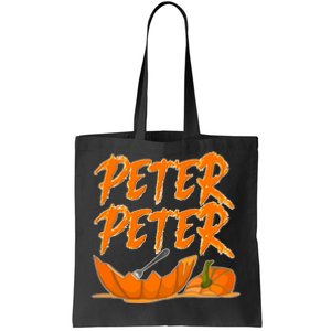 Peter Peter Pumpkin Eater- Pumpkin Face Tote Bag