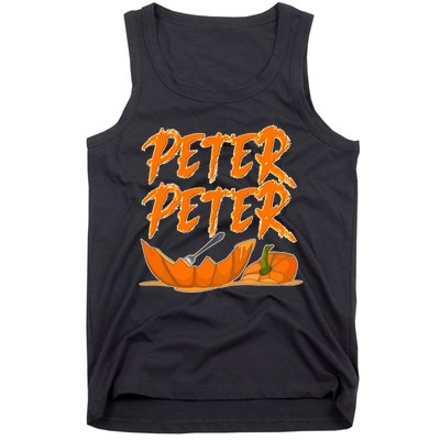 Peter Peter Pumpkin Eater- Pumpkin Face Tank Top