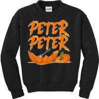 Peter Peter Pumpkin Eater- Pumpkin Face Kids Sweatshirt