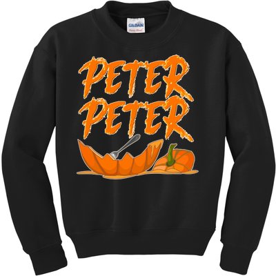 Peter Peter Pumpkin Eater- Pumpkin Face Kids Sweatshirt