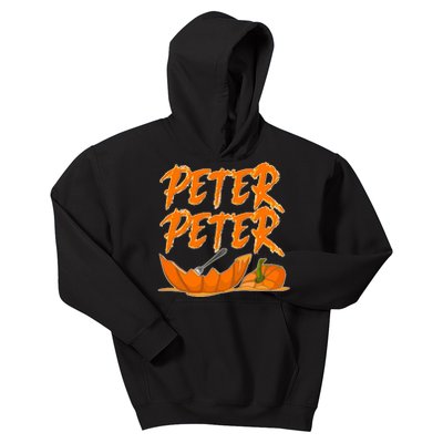 Peter Peter Pumpkin Eater- Pumpkin Face Kids Hoodie