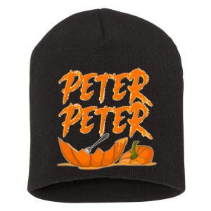 Peter Peter Pumpkin Eater- Pumpkin Face Short Acrylic Beanie