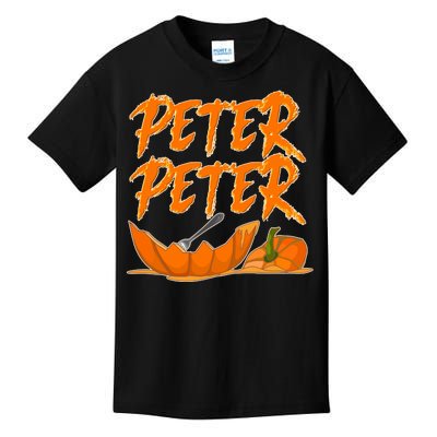 Peter Peter Pumpkin Eater- Pumpkin Face Kids T-Shirt