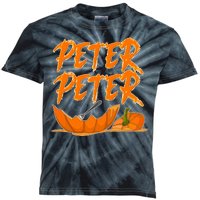 Peter Peter Pumpkin Eater- Pumpkin Face Kids Tie-Dye T-Shirt