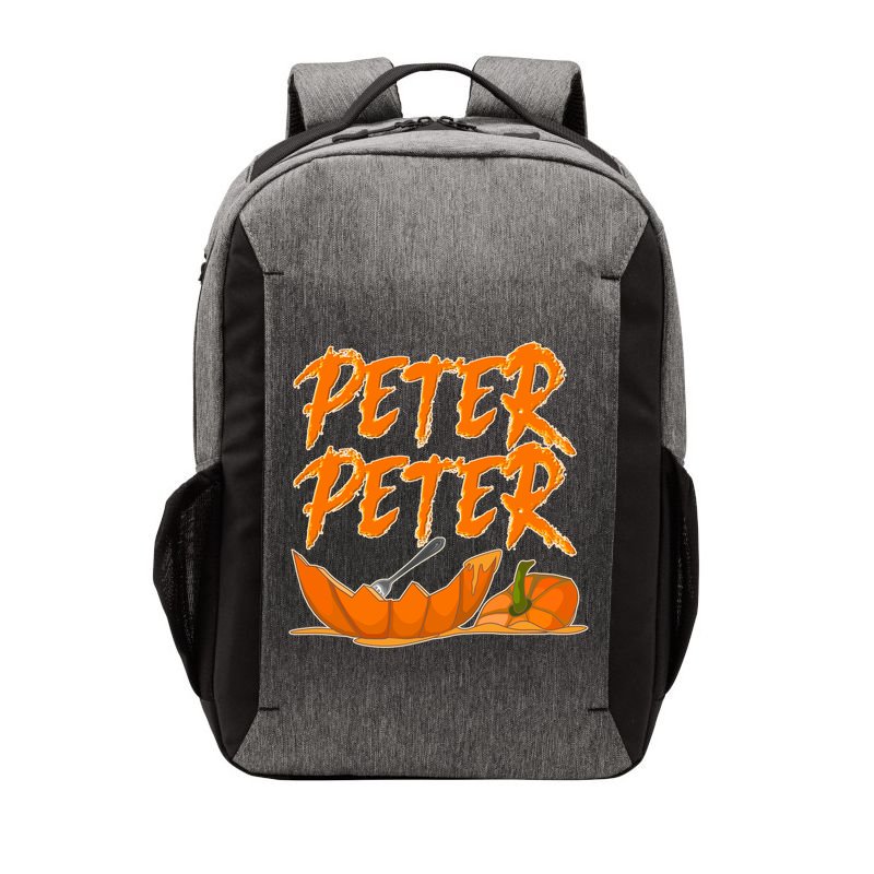 Peter Peter Pumpkin Eater- Pumpkin Face Vector Backpack