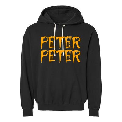 Peter Peter Pumpkin Eater Couples Halloween Costume Garment-Dyed Fleece Hoodie