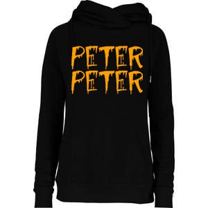 Peter Peter Pumpkin Eater Couples Halloween Costume Womens Funnel Neck Pullover Hood