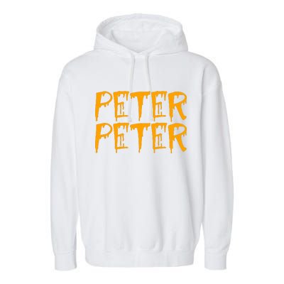 Peter Peter Pumpkin Eater Couples Halloween Costume Garment-Dyed Fleece Hoodie