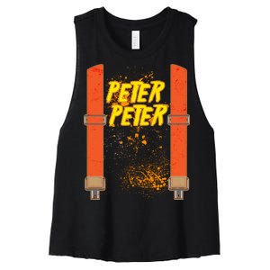 Peter Peter Pumpkin Eater Halloween Costume Women's Racerback Cropped Tank