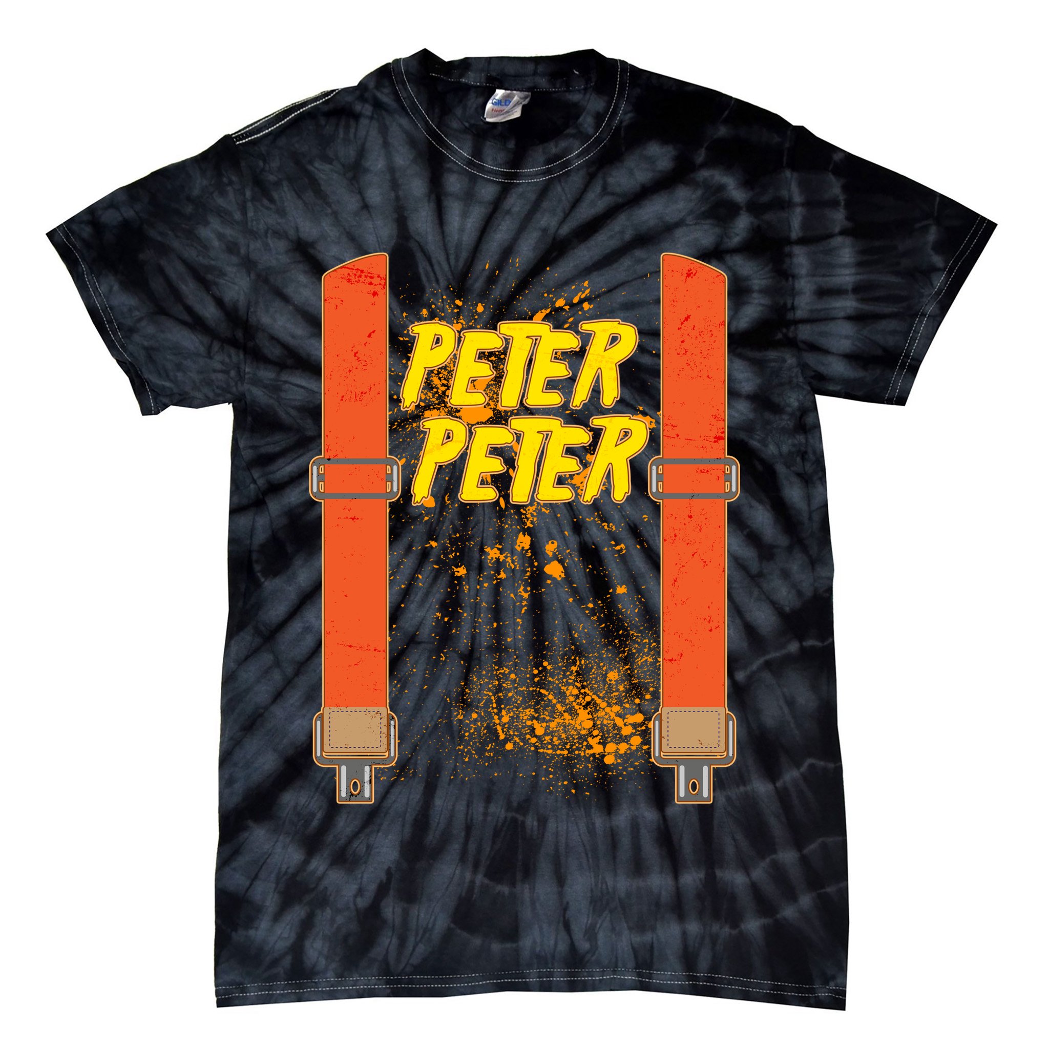 Peter Peter Pumpkin Eater Halloween Costume Tie-Dye T-Shirt