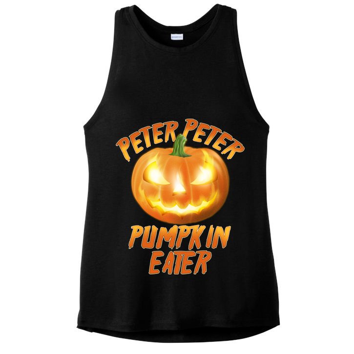 Peter Peter Pumpkin Eater Jack-o-lantern Ladies PosiCharge Tri-Blend Wicking Tank