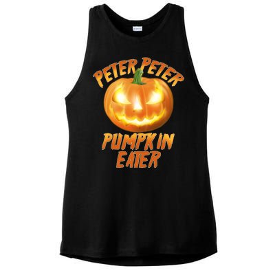 Peter Peter Pumpkin Eater Jack-o-lantern Ladies PosiCharge Tri-Blend Wicking Tank