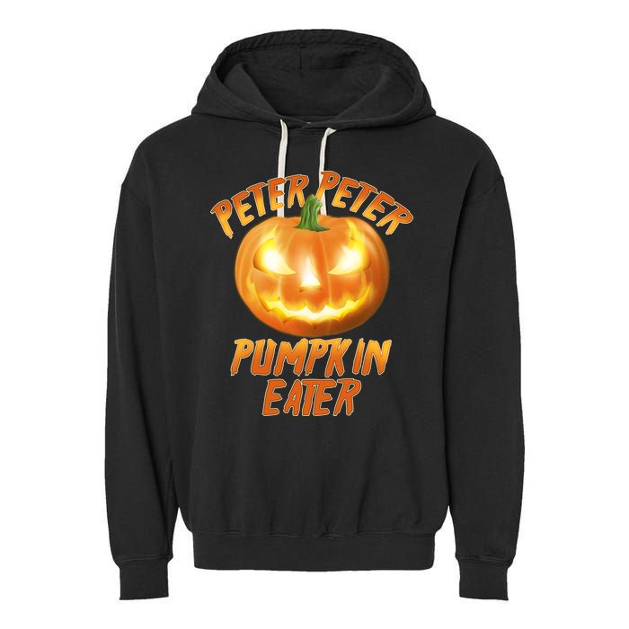 Peter Peter Pumpkin Eater Jack-o-lantern Garment-Dyed Fleece Hoodie