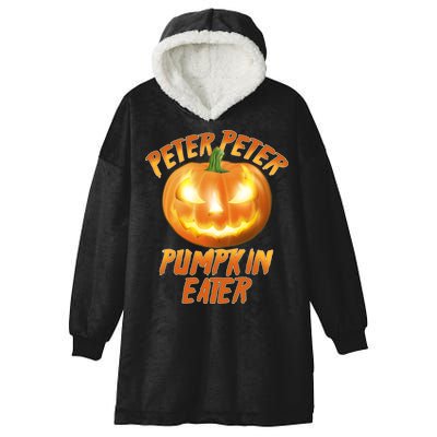 Peter Peter Pumpkin Eater Jack-o-lantern Hooded Wearable Blanket