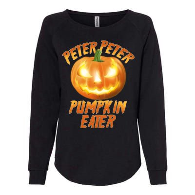 Peter Peter Pumpkin Eater Jack-o-lantern Womens California Wash Sweatshirt