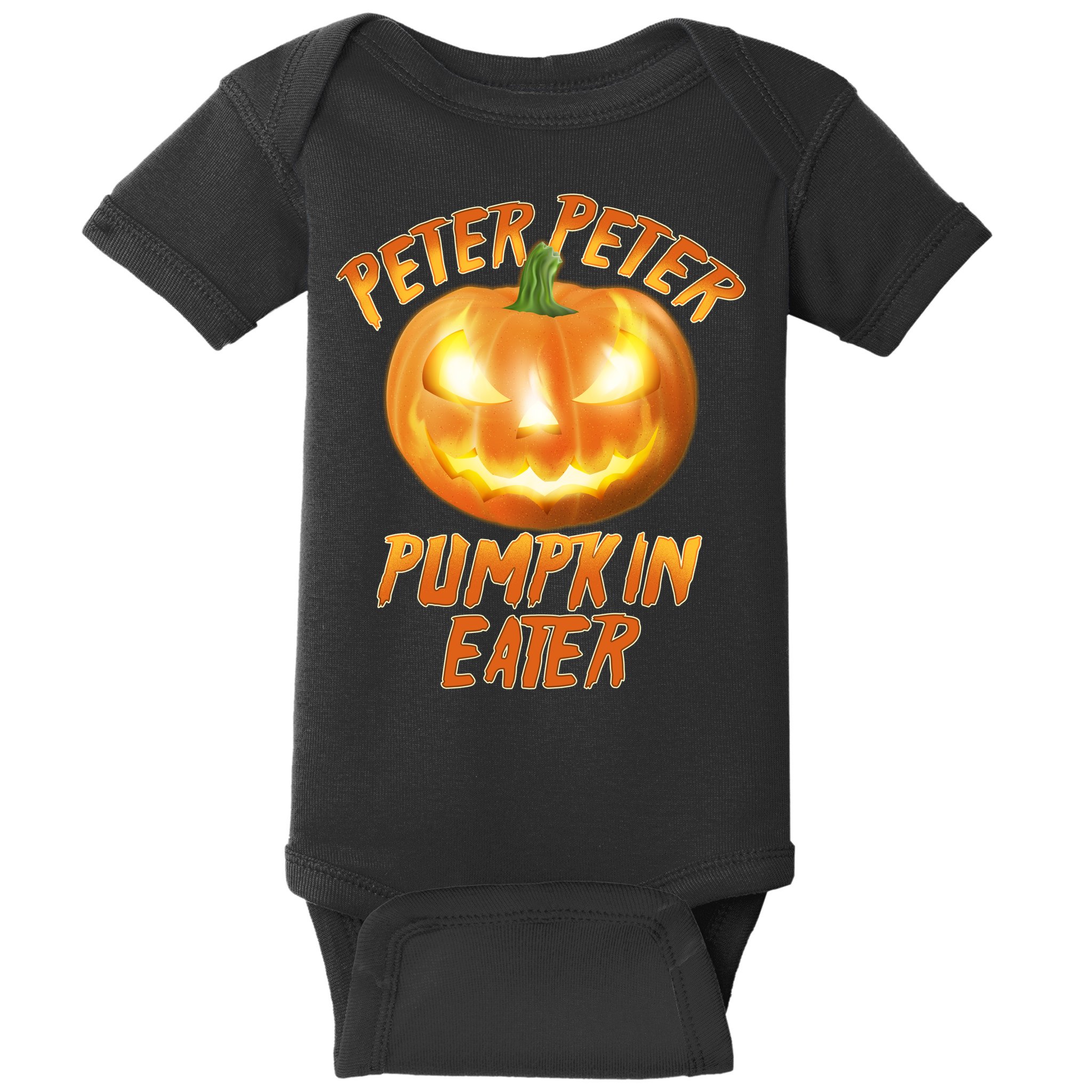 Peter Peter Pumpkin Eater Jack-o-lantern Baby Bodysuit