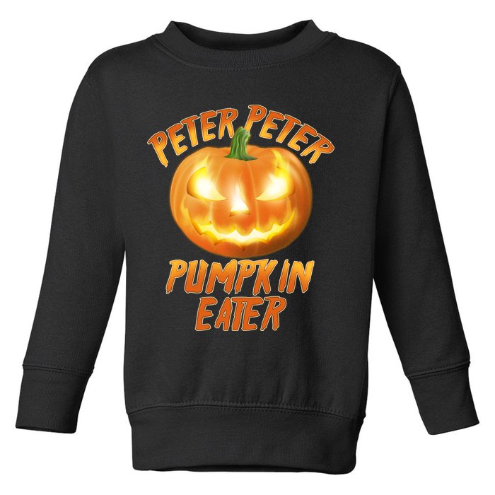 Peter Peter Pumpkin Eater Jack-o-lantern Toddler Sweatshirt