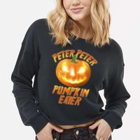 Peter Peter Pumpkin Eater Jack-o-lantern Cropped Pullover Crew