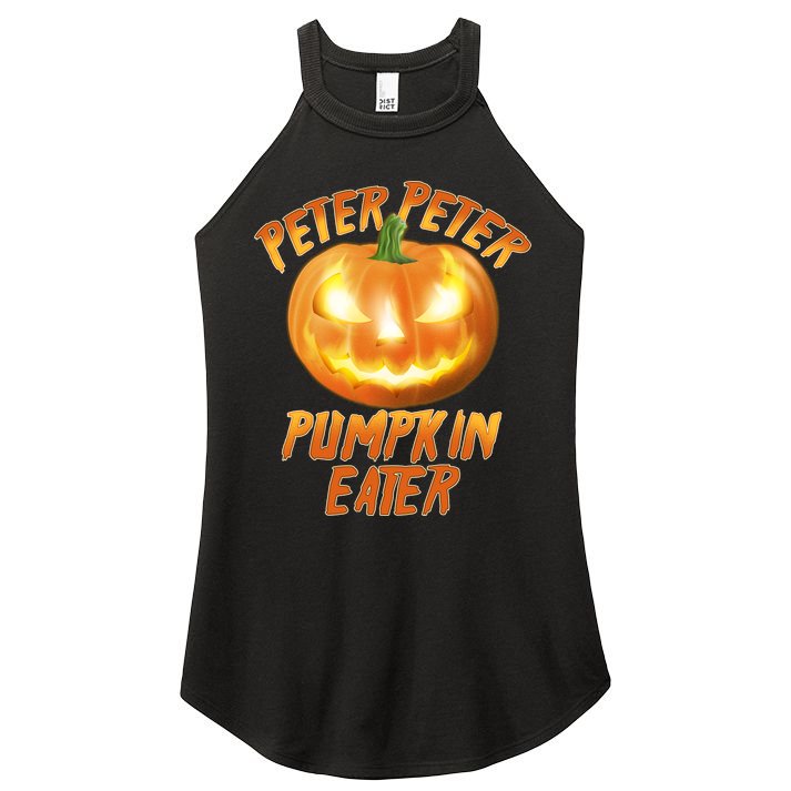 Peter Peter Pumpkin Eater Jack-o-lantern Women's Perfect Tri Rocker Tank