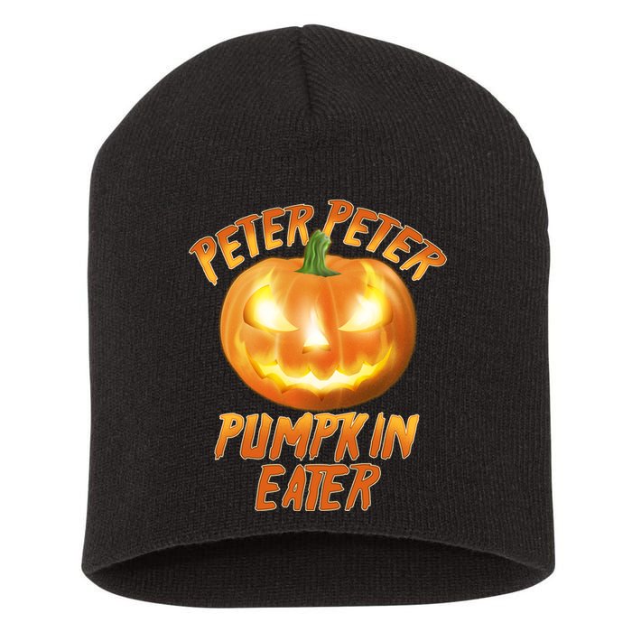 Peter Peter Pumpkin Eater Jack-o-lantern Short Acrylic Beanie