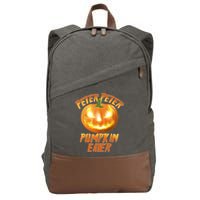 Peter Peter Pumpkin Eater Jack-o-lantern Cotton Canvas Backpack
