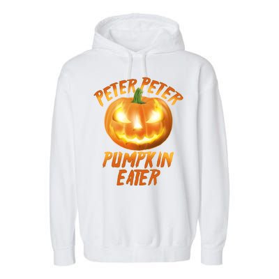 Peter Peter Pumpkin Eater Jack-o-lantern Garment-Dyed Fleece Hoodie