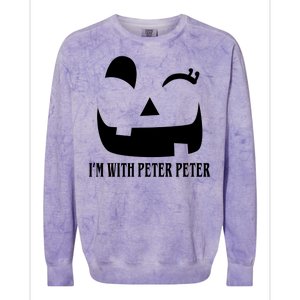 Peter Peter Pumpkin Eater Wife Couples Costume  Colorblast Crewneck Sweatshirt