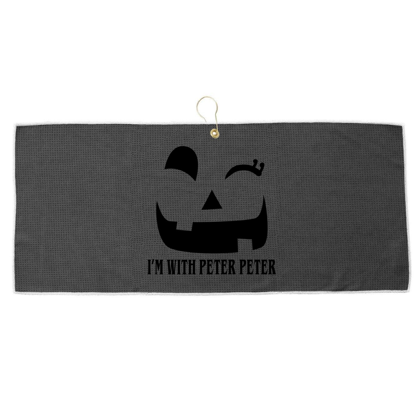 Peter Peter Pumpkin Eater Wife Couples Costume  Large Microfiber Waffle Golf Towel