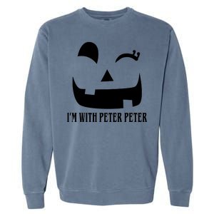 Peter Peter Pumpkin Eater Wife Couples Costume  Garment-Dyed Sweatshirt