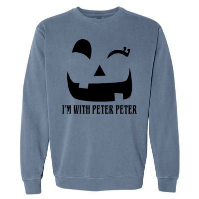 Peter Peter Pumpkin Eater Wife Couples Costume  Garment-Dyed Sweatshirt