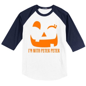 Peter Peter Pumpkin Eater Wife Couples Costume  Baseball Sleeve Shirt