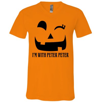 Peter Peter Pumpkin Eater Wife Couples Costume  V-Neck T-Shirt