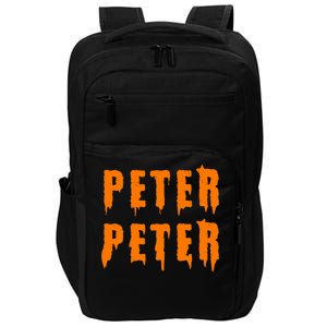 Peter Peter Spooky Halloween Funny Impact Tech Backpack