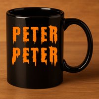 Peter Peter Spooky Halloween Funny 11oz C Handle Ceramic Mug