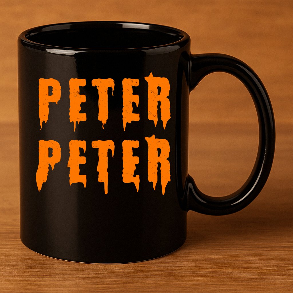 Peter Peter Spooky Halloween Funny 11oz C Handle Ceramic Mug