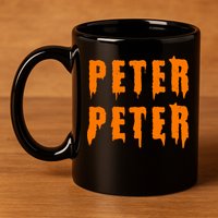 Peter Peter Spooky Halloween Funny 11oz C Handle Ceramic Mug
