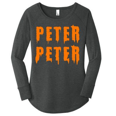 Peter Peter Spooky Halloween Funny Women's Perfect Tri Tunic Long Sleeve Shirt