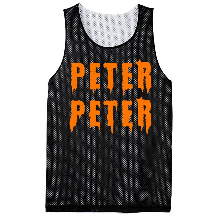 Peter Peter Spooky Halloween Funny Mesh Reversible Basketball Jersey Tank