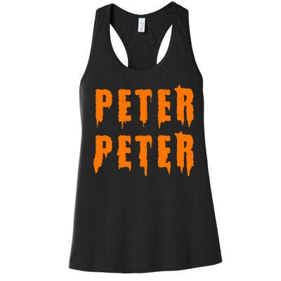 Peter Peter Spooky Halloween Funny Women's Racerback Tank